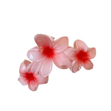 OEM SK-C1152 Jepit Rambut 3 Bunga Kamboja Frangipani Hairclip / Hair Claw Jedai Kamboja Bali Triplet