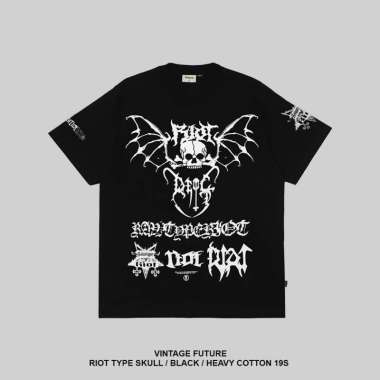 RAWTYPE RIOT Type Skull - Black L