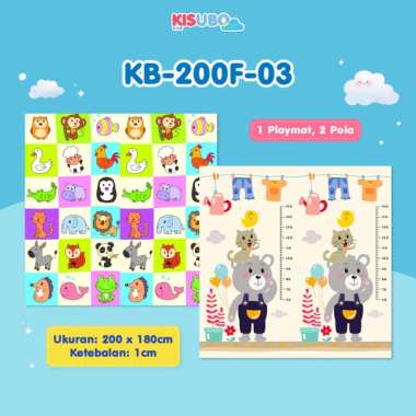 [BISA INSTANT✓] DENO KISUBO XPE Playmat Foldable Tikar Matras Bayi XL 200X180 FOLD 03
