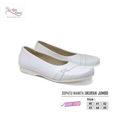 Qeis Alona | Sepatu Formal Wanita Oxford Leather Big Size Flat Shoes Pantofel Pesta Casual Ukuran Ju