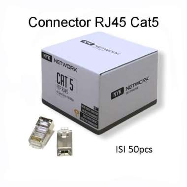 NYK Conector Rj45 Cat5 FTP Besi isi 50pcs - Rj 45 Cat 5 Besi