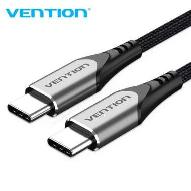 Kabel USB Vention TADH Type-C Male to Type-C Male Black Fast Charging 2 meter