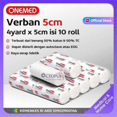 Verband Kasa Hidrofil Onemed Kasa Pembalut 4 yard x 10 cm roll 5CM