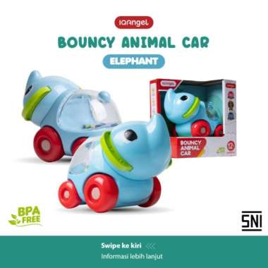 IQ Angel Bouncy Animal Car - Mainan Anak IQ8059 Hippo