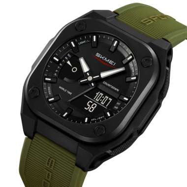 Jam Tangan Pria Analog Digital SKMEI 2328 Armygreen Water resist 30m