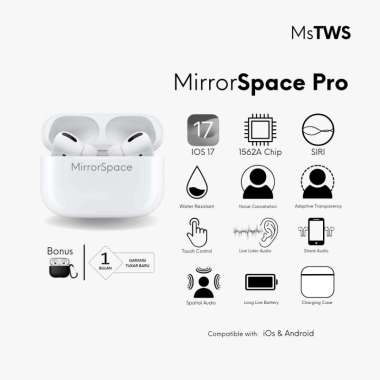 MirrorSpace Pro Wireless Charging Case TWS Bluetooth PRO MirrorSpace