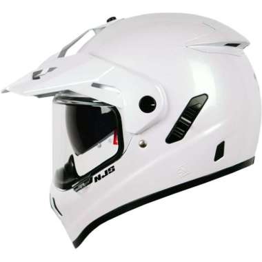 Helm Full Face - NJS S Cross Pearl White Original XXL