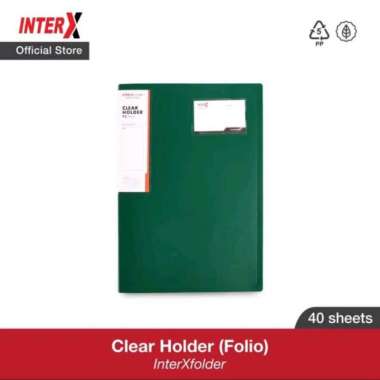 Inter X Clear Holder Folio 40 Pocket / dokumen keeper / display album Ungu