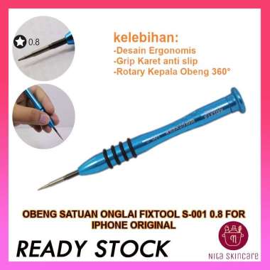 Obeng Satuan Bintang 0.8 Scewdriver for Ip Ori Obeng Teknisi hp Obeng Reparasi