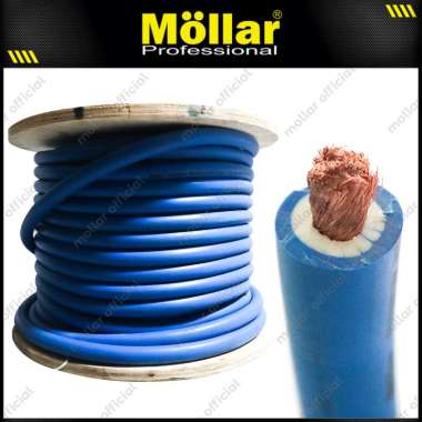 MOLLAR Kabel Las 95 mm Tembaga Murni Mesin Trafo Inverter Welding Cable Copper biru