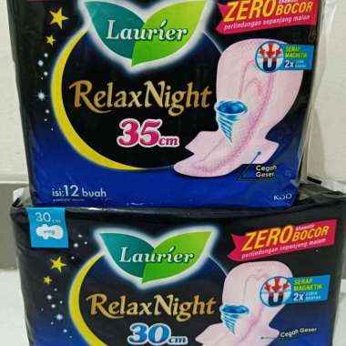 Pembalut Wanita Laurier Relax Night 35cm | 30cm 35cm