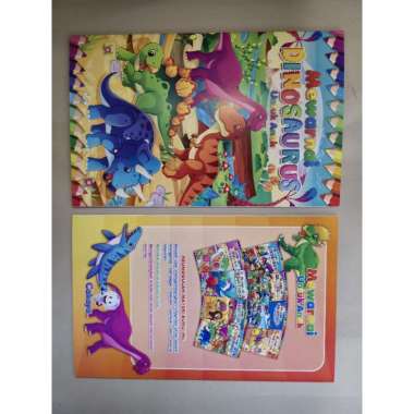 BUKU MEWARNAI UNTUK ANAK Buku Mewarnai Anak 3 Tahun HVS Tebal Seri Gambar DINOSAURUS