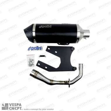 Polini Racing Exhaust Fullsy Vespa Sprint Primavera Lx 3v Iget Knalpot