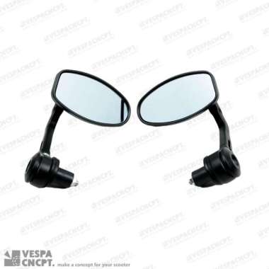 Spion Rizoma Bar End Mirror Jalu Reverse Black Vespa Sprint Primavera