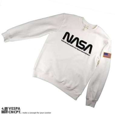 SWEATER HNM X NASA CREW NECK WHITE L