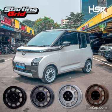 Modifikasi Wuling Air Ev pake Velg HSR KLG R14 Plus Ban Zeteex 155 55 Ring 14 - Pelek viral kaleng w