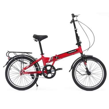 Rubick RF-03 Seli 16 Inci Sepeda Lipat MERAH HITAM