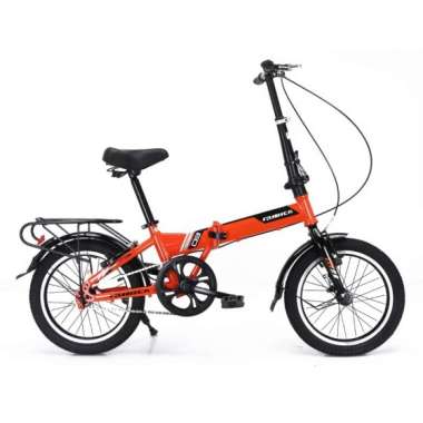 Rubick RF-03 Seli 16 Inci Sepeda Lipat ORANGE HITAM