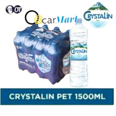 air Mineral Crystalin Botol Besar 1500mL Crystalline 1 Dus
