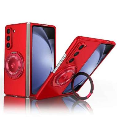 Premium Magsafe Case Samsung Z Fold 6 Ring Stand Holder Red