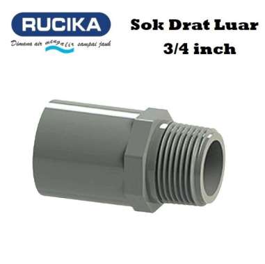 Sok / Socket Drat Luar Rucika 3/4 Inch - Valve Socket AW Rucika 3/4 Inch