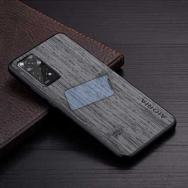 Case Redmi Note 11 Pro 4G 5G Case Aioria Bambu Pattern Original Redmi Note 11 Pro Case 5G Dark Gray