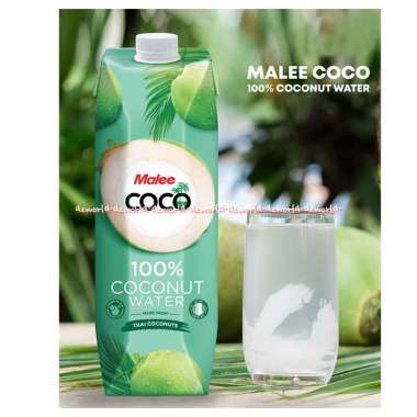 Malee Coco 1L 100% Coconut Water Thailand Coconuts Air Kelapa Siap Minum