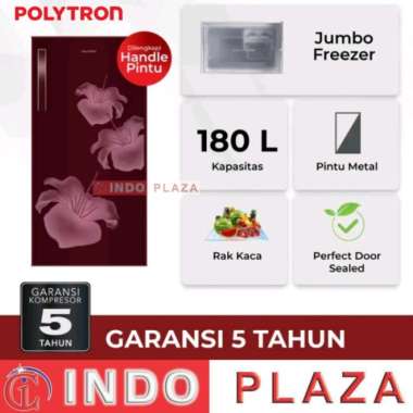 KULKAS POLYTRON 1 PINTU PRB-186 GAGANG PINTU