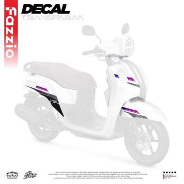 Decal Variasi Yamaha Fazzio 125 Sticker Transprant Striping UNGU