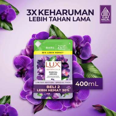 Promo Harga LUX Botanicals Body Wash Magical Orchid 400 ml - Blibli