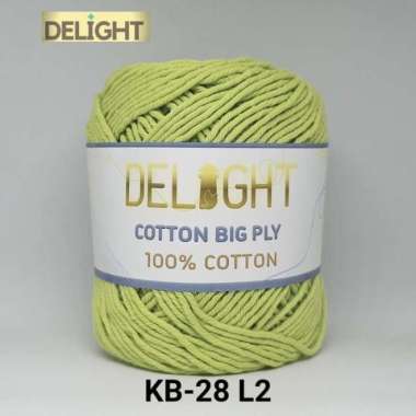 Benang Rajut DELIGHT Katun Big Ply (KB-28 L2) Faded Green