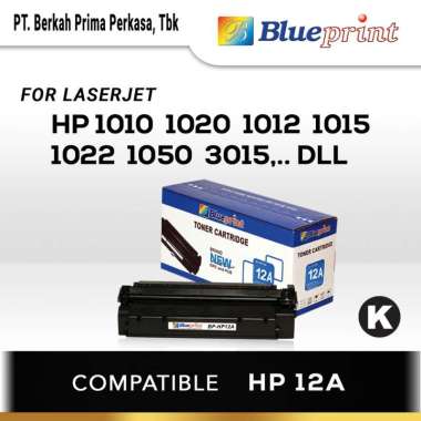 Toner Cartridge HP Laserjet 12A Laserjet BLUEPRINT BP-HP12A - Hitam