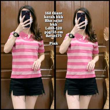 168 Giant Baju Rajut Kerah Bangkok Wanita/Atasan Knit Wanita Lilac