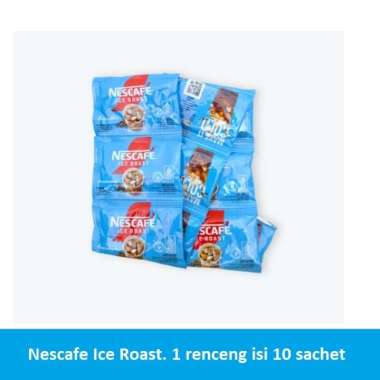 nescafe ice roast americano kopi instant | renceng isi 10 sachet