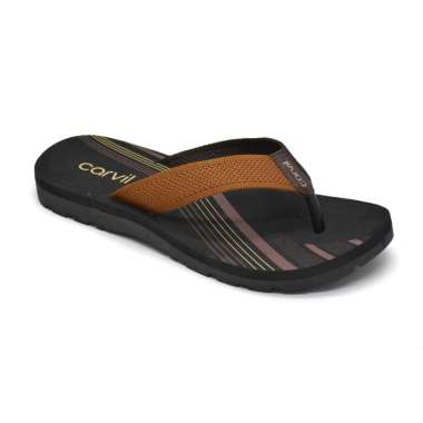 Carvil Sandal Pria Hamburg-M 40 Stone/Brown