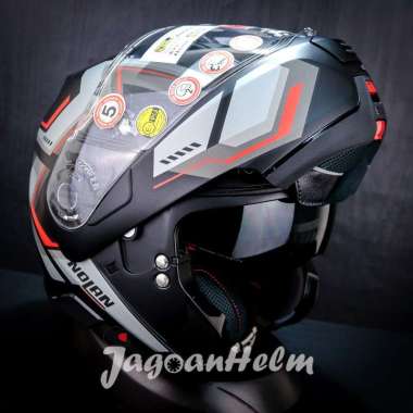 NOLAN HELM N100-5 UPWIND N-COM #058 | FLAT BLACK | N1005 MODULAR M