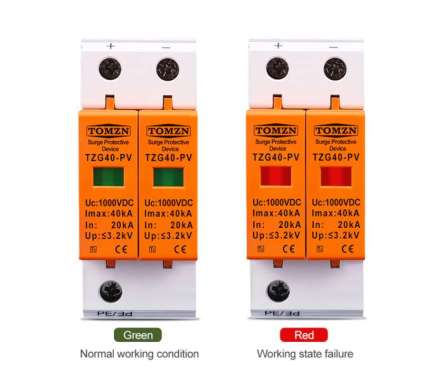 SPD DC - 500V 1000V 1500V - SURGE ARRESTER DC - TOMZN - SURYAPOWER - SPD 1000VDC 2P SPD 1000VDC 2P