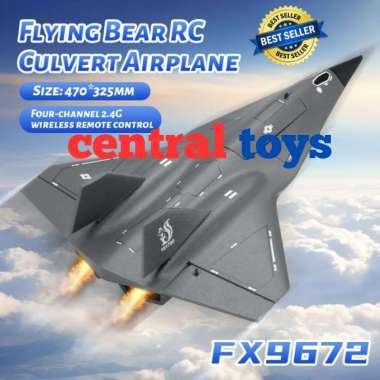pesawat rc FX9672 6-axis gyro 6G 3D RTF rc plane stealth aircraft