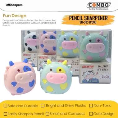 Serutan Pensil Cow / Rautan Pensil Sapi Lucu / Pencil Sharpener SH-303 / Pencil Sharpener SH-303 / S