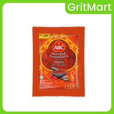 Sambal Terasi ABC Sachet 18 gr Khas Jawa Barat I Pedas Nendang, Wangi Terasi Autentik, Dengan Cabai 