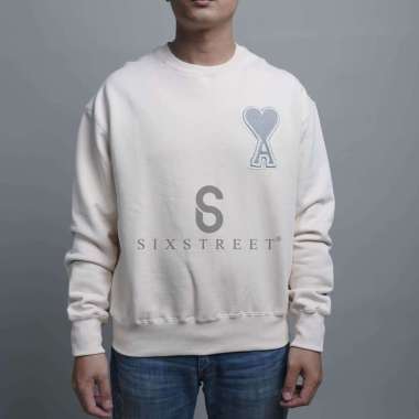 AMI PARIS Sweater Decoeur Cream ( 100% Authentic ) L