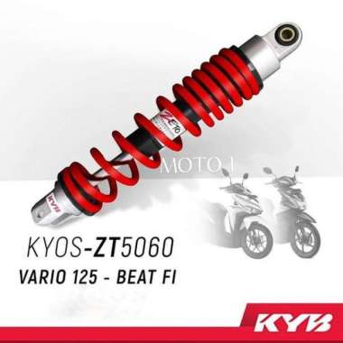 SHOCKBREAKER KYB-ZETO/ZT5060/Z-SERIES/320 (vario125/150,beat fi) Merah