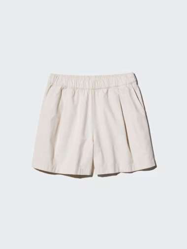 UNIQLO Celana Pendek Rileks Katun Relax Cotton Wanita Natural L