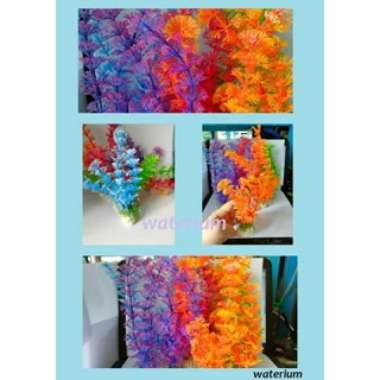 tanaman hias plastik aquarium tanaman plastik hiasan aquarium 20 cm