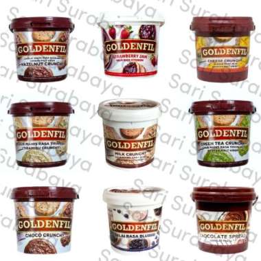 GOLDENFIL SELAI/TOPPING ROTI / KUE ALL VARIAN - 1KG Tiramisu Crunchy