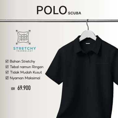 Aerostreet Polo Shirt Zean Hitam Man Kaos Kerah QFAAA S