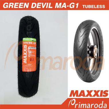 Ban Depan Kawasaki Ninja 250L Tubeless MAXXIS 100/80 Ring 17 Green Devil