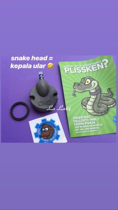 Snake head CMD utk karbu ukuran 26 28 30
