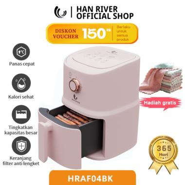 HAN RIVER Air Fryer 3.2L Low power Pink 800watt - Merah Muda Merah Muda
