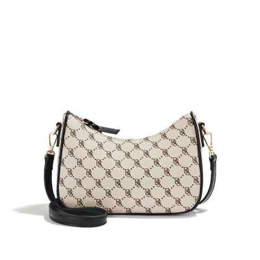 Bostanten Tas Bahu Wanita Tas Selempang Wanita Tas Rantai Model Tebal Aprikot